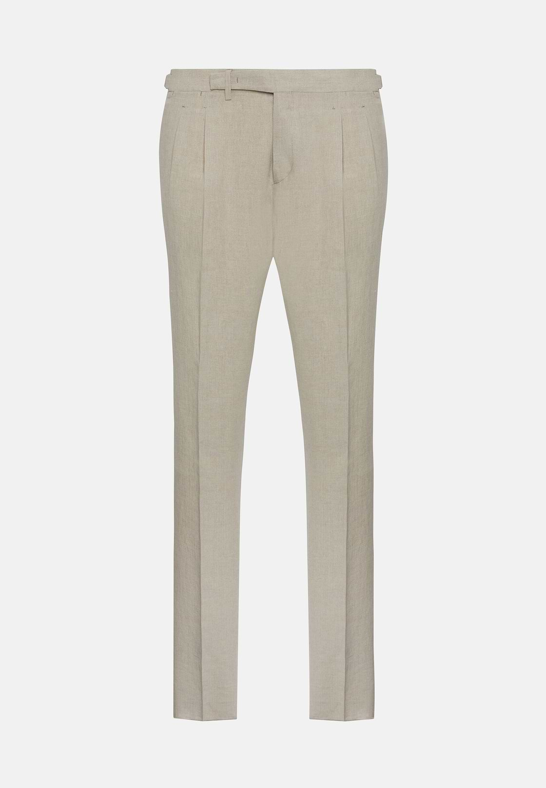 Pantalón De Lino Puro, Beige, hi-res