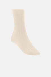 Gerippte Socken, Sand, thumb, 1
