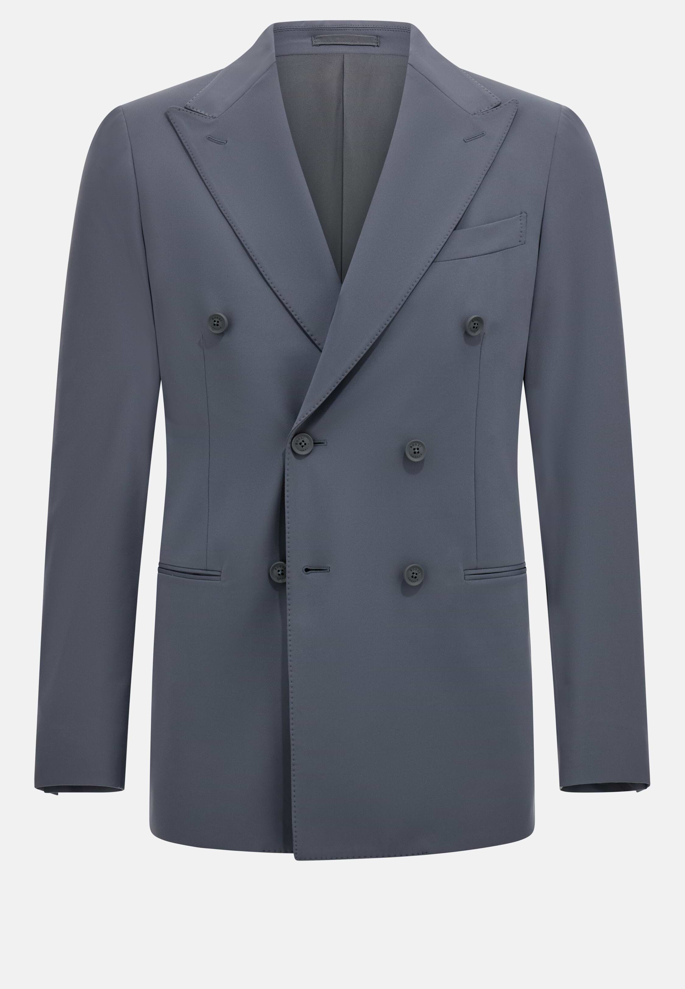 Men's B Tech Double-Breasted Jacket in Stretch Nylon | Boggi