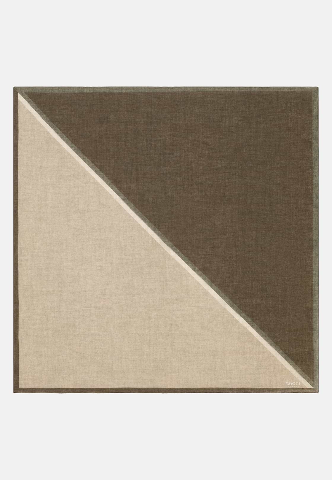 Bandana Color Block In Cotone, Taupe, hi-res, 1