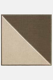 Bandana Color Block In Cotone, Taupe, thumb, 1