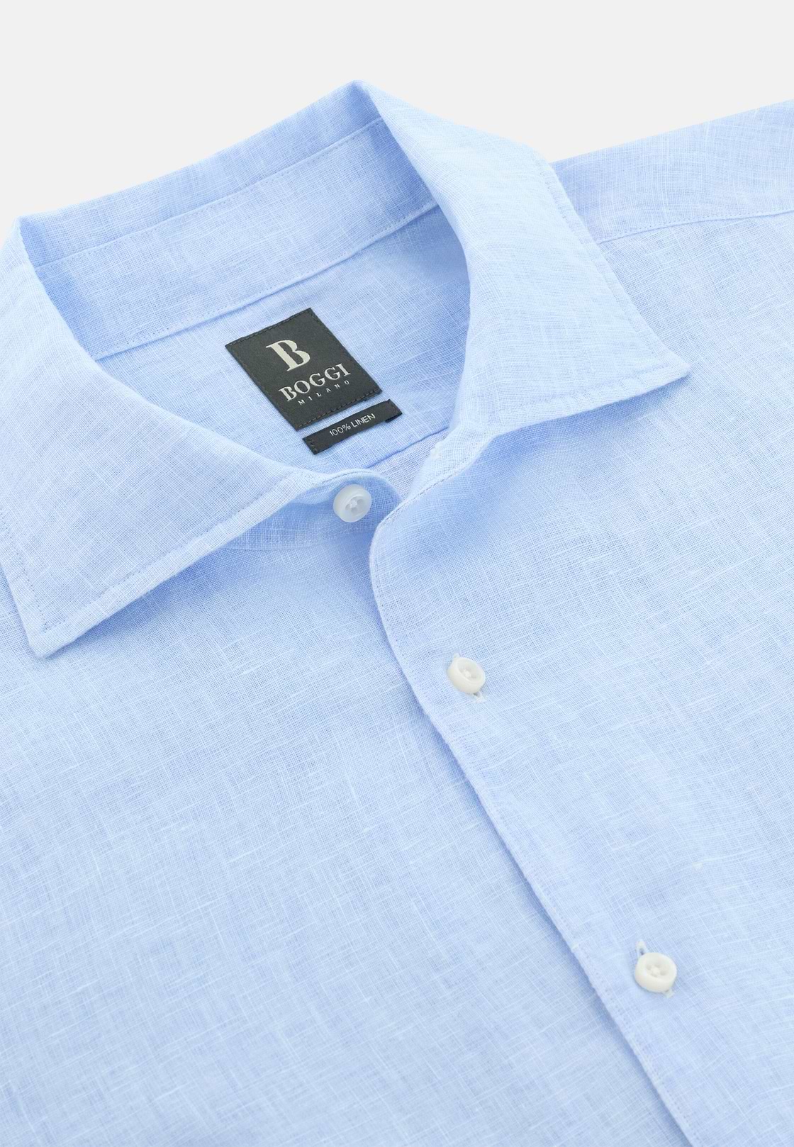 Hemd Aus Leinen Regular Fit, Blau, hi-res, 5