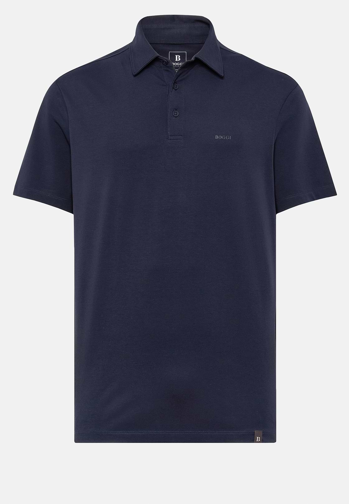 Koszulka polo z elastycznej bawełny supima, fason klasyczny, Navy blue, hi-res