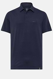 Poloshirt van stretch supimakatoen, regular, Navy blue, hi-res