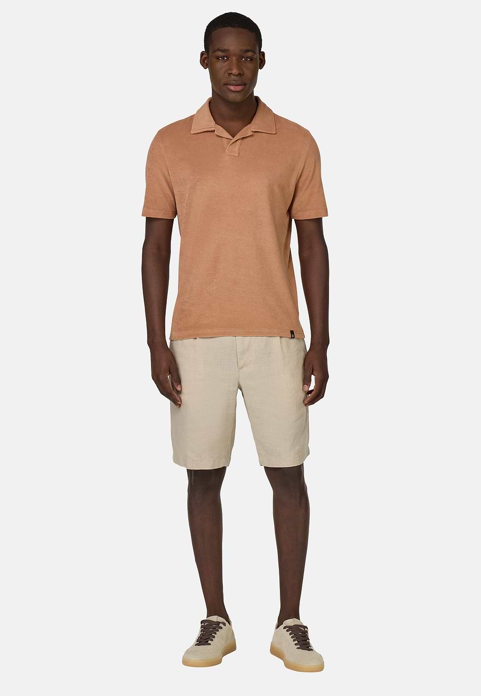 Cotton/Nylon Polo Shirt, Rot, hi-res