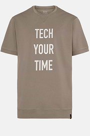 High-Performance Piqué Polo T-Shirt, Taupe, hi-res