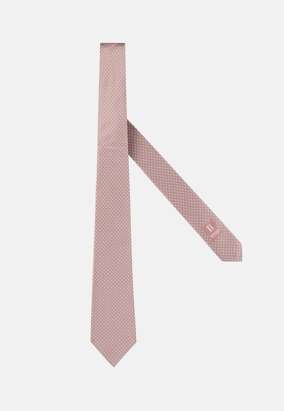 Micro Patterned Formal Silk Tie, Pink, hi-res