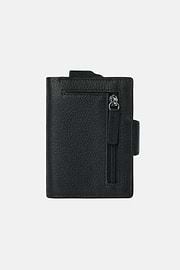 Leather Credit Card Holder, Black, hi-res