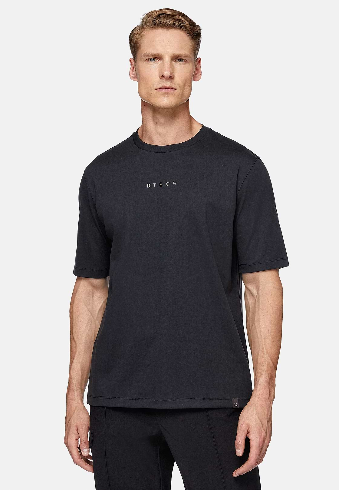 T-shirt van high-performance jersey, Charcoal, hi-res