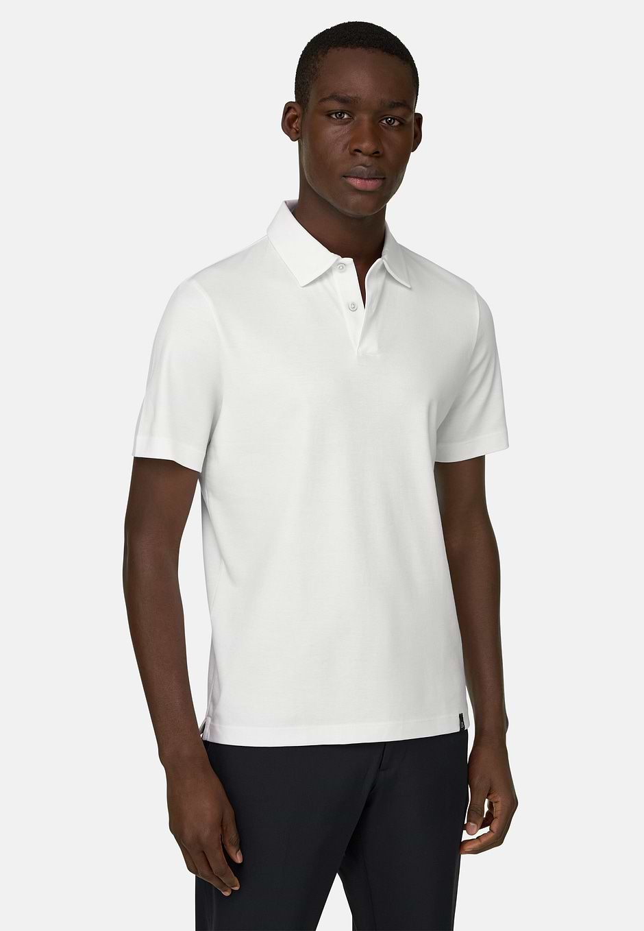 Polo En Interlock, Blanc, hi-res