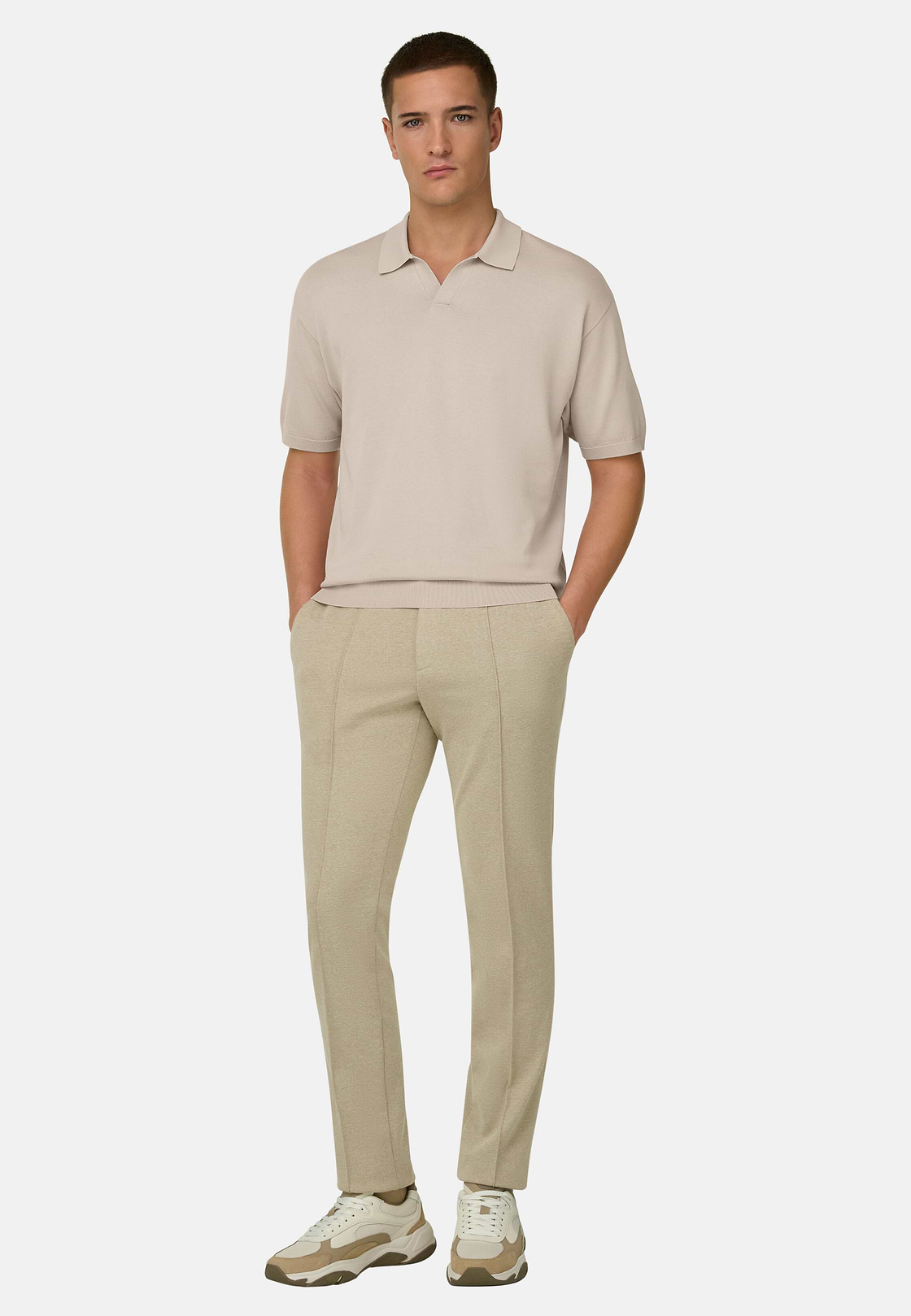 Polo Di Maglia In Cotone Seta, , hi-res, 2