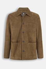Shacket in Leather, CAML, thumb, 6
