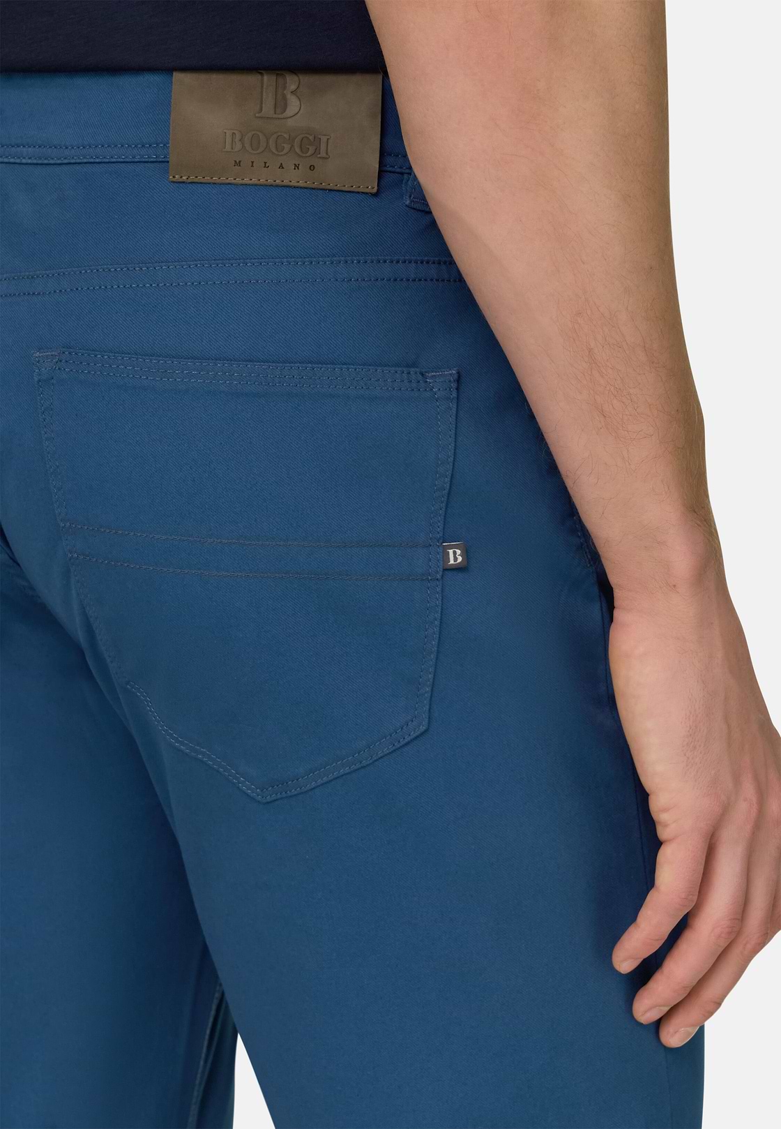 Cotton Tencel 5 Pockets, Air-blue, hi-res, 4