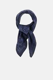 Bandana aus Seide mit Cashmere-Muster, Navy blau, thumb, 2