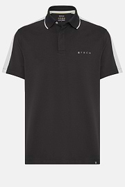 High-Performance Piqué Polo Shirt, Black, hi-res