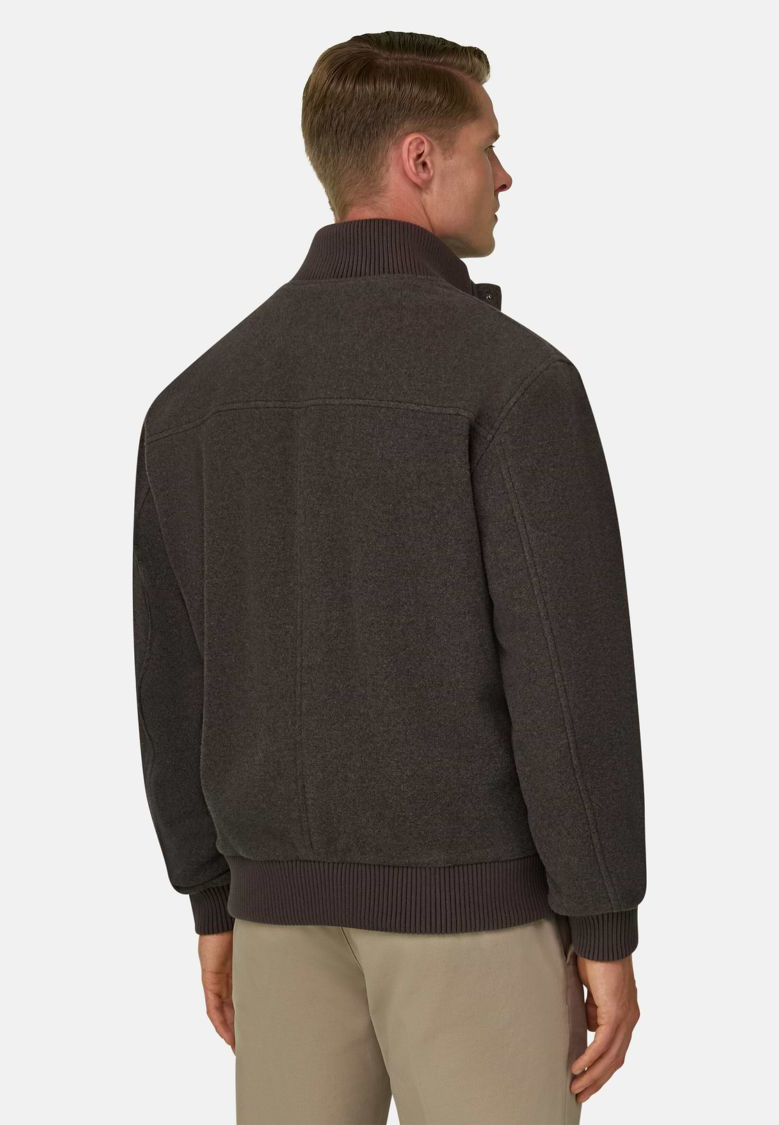 Jacket in Wool Blend, Taupe, hi-res, 4