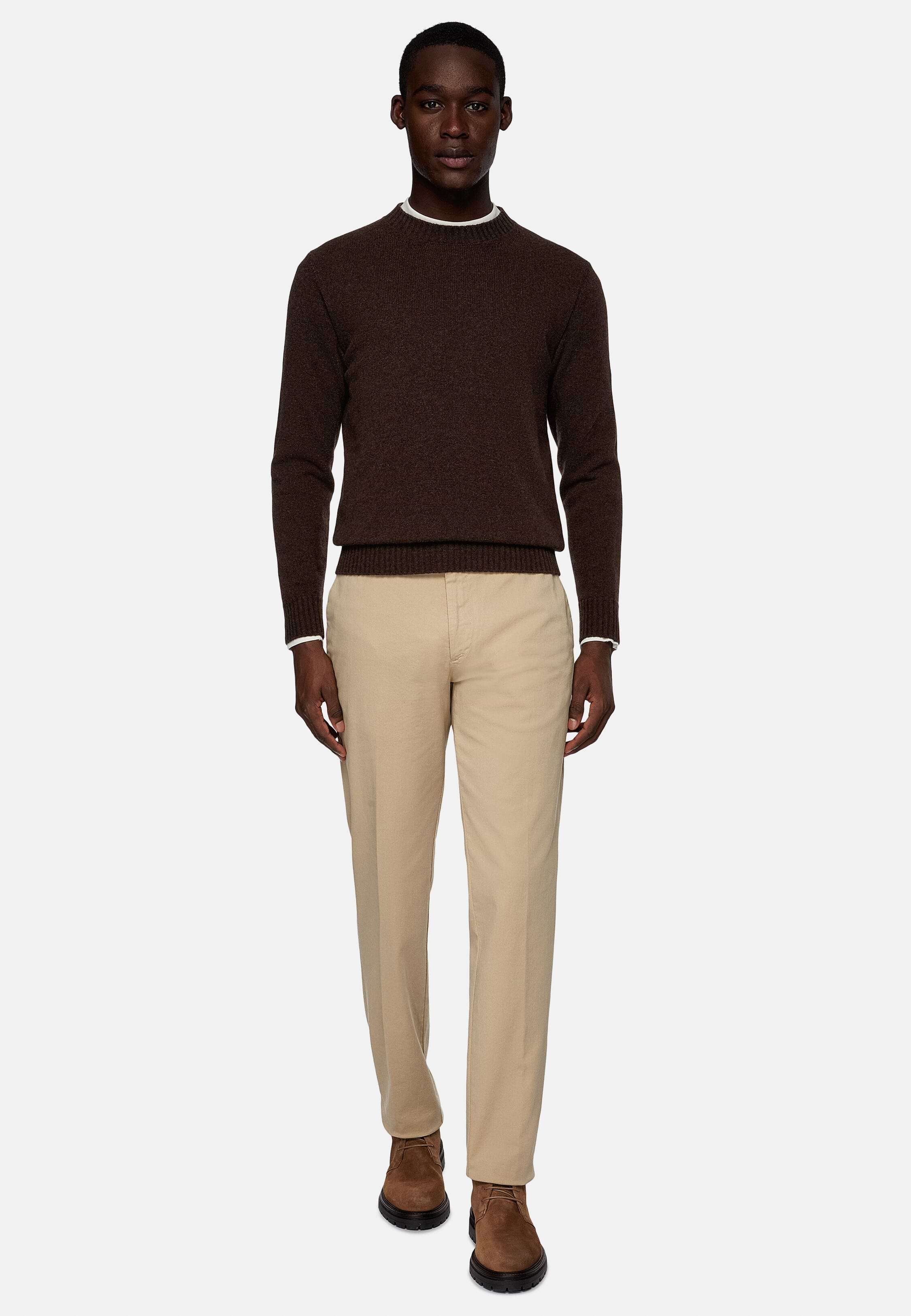 Wool crew neck jumper top