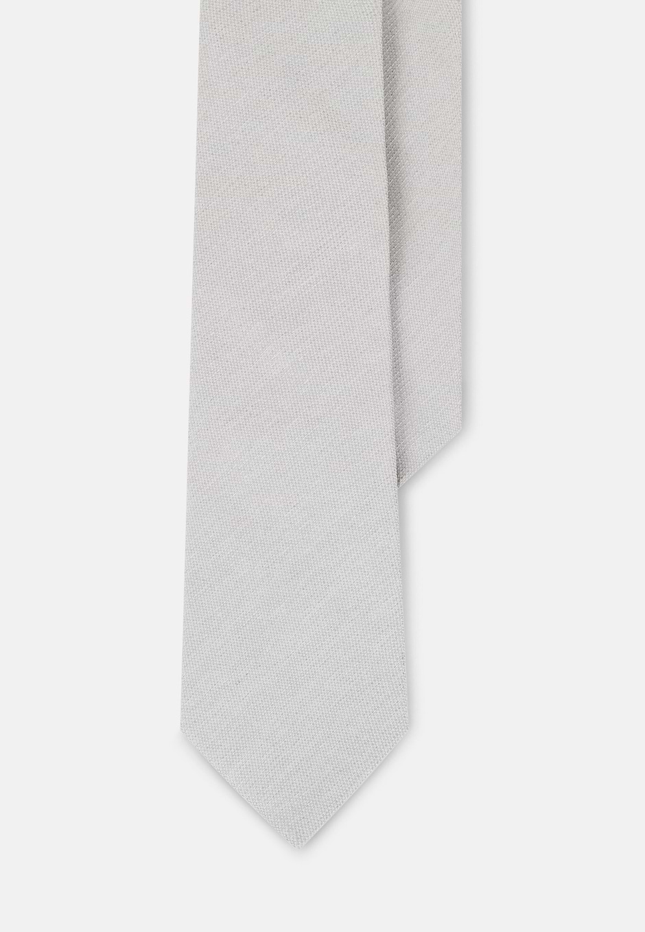 Festliche Krawatte Jacquard-Struktur aus Seide, SLVR, hi-res