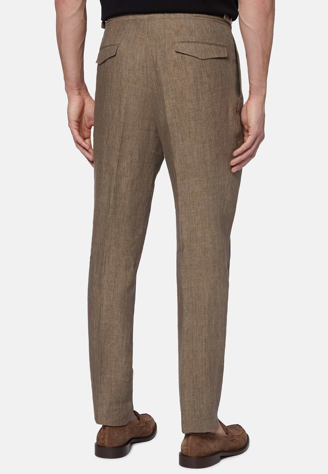 Pantalón De Lino Puro, Taupe, hi-res