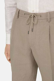 Bermuda de Lino, Taupe, thumb, 5