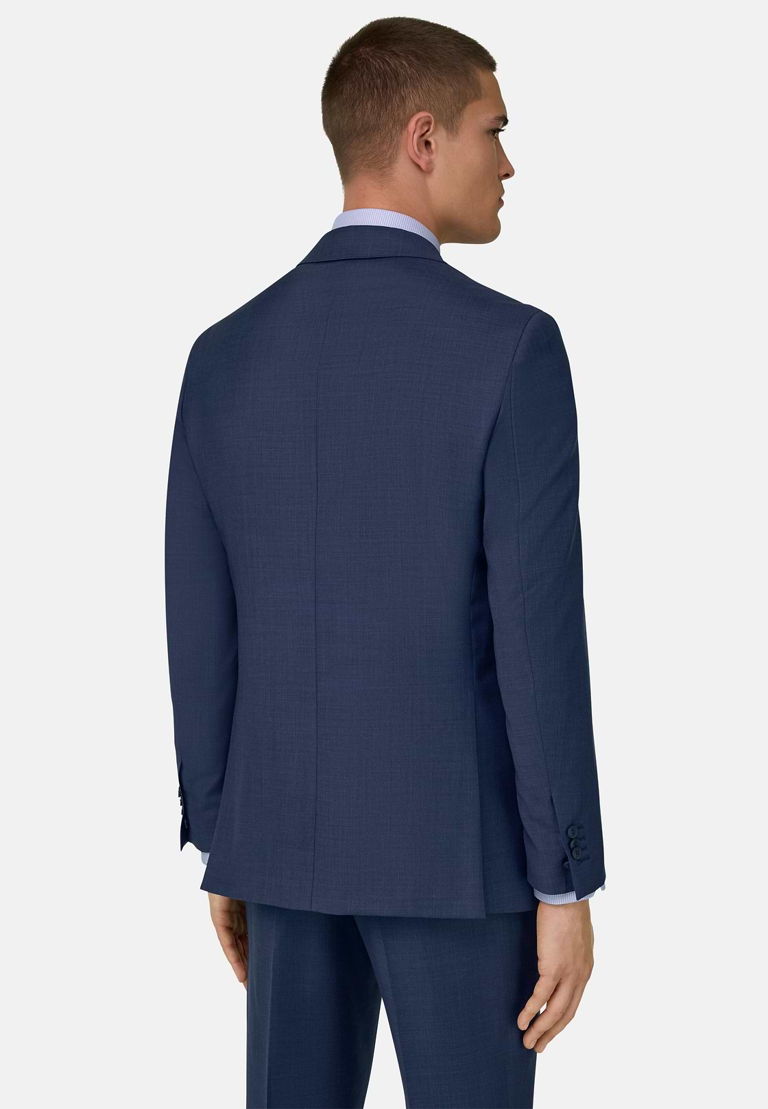 Anzug Aus Wolle, Blau, hi-res, 3