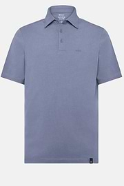 Polo En Coton Supima Stretch, Indigo, hi-res