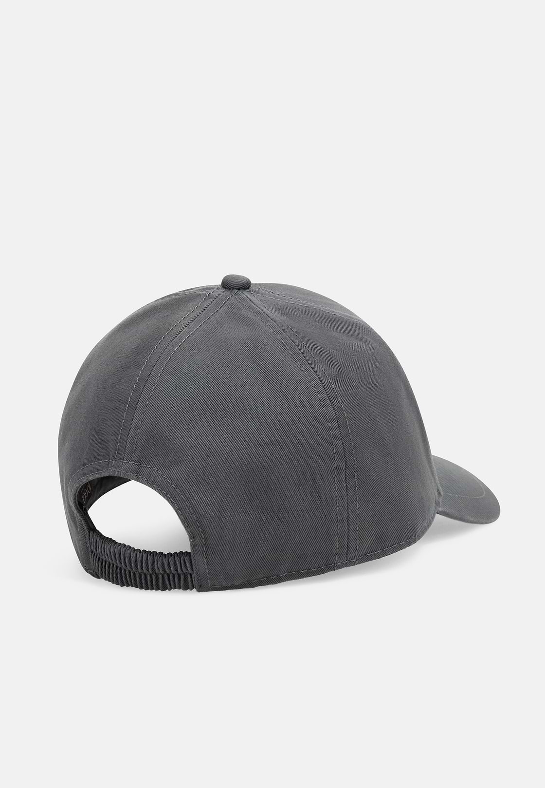 Cappello Con Visiera E Ricamo In Cotone, Carbone, hi-res