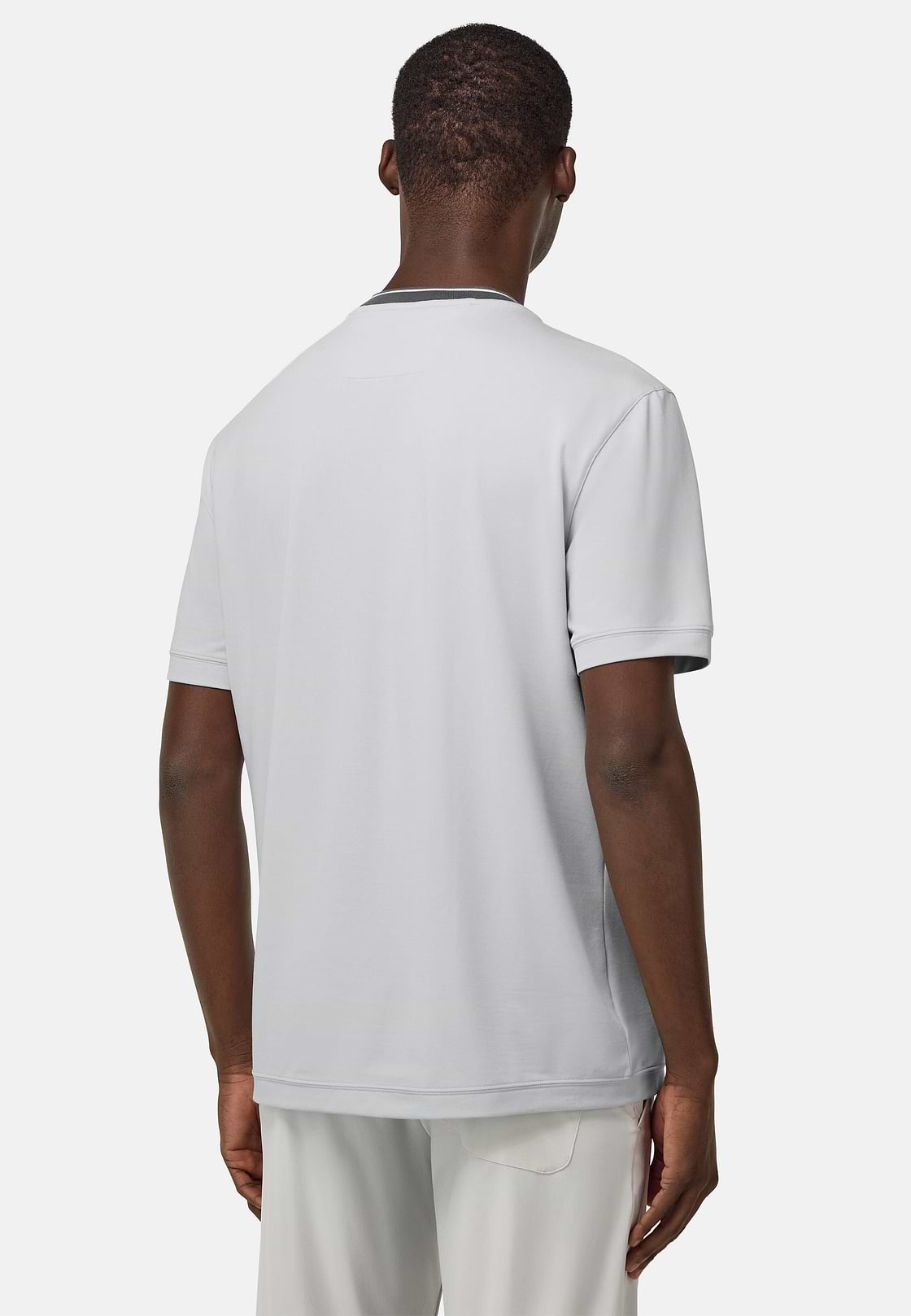 S.Cafè® High-Performance Piqué T-Shirt, Ice, hi-res