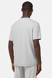 S.Cafè® High-Performance Piqué T-Shirt, Ice, hi-res