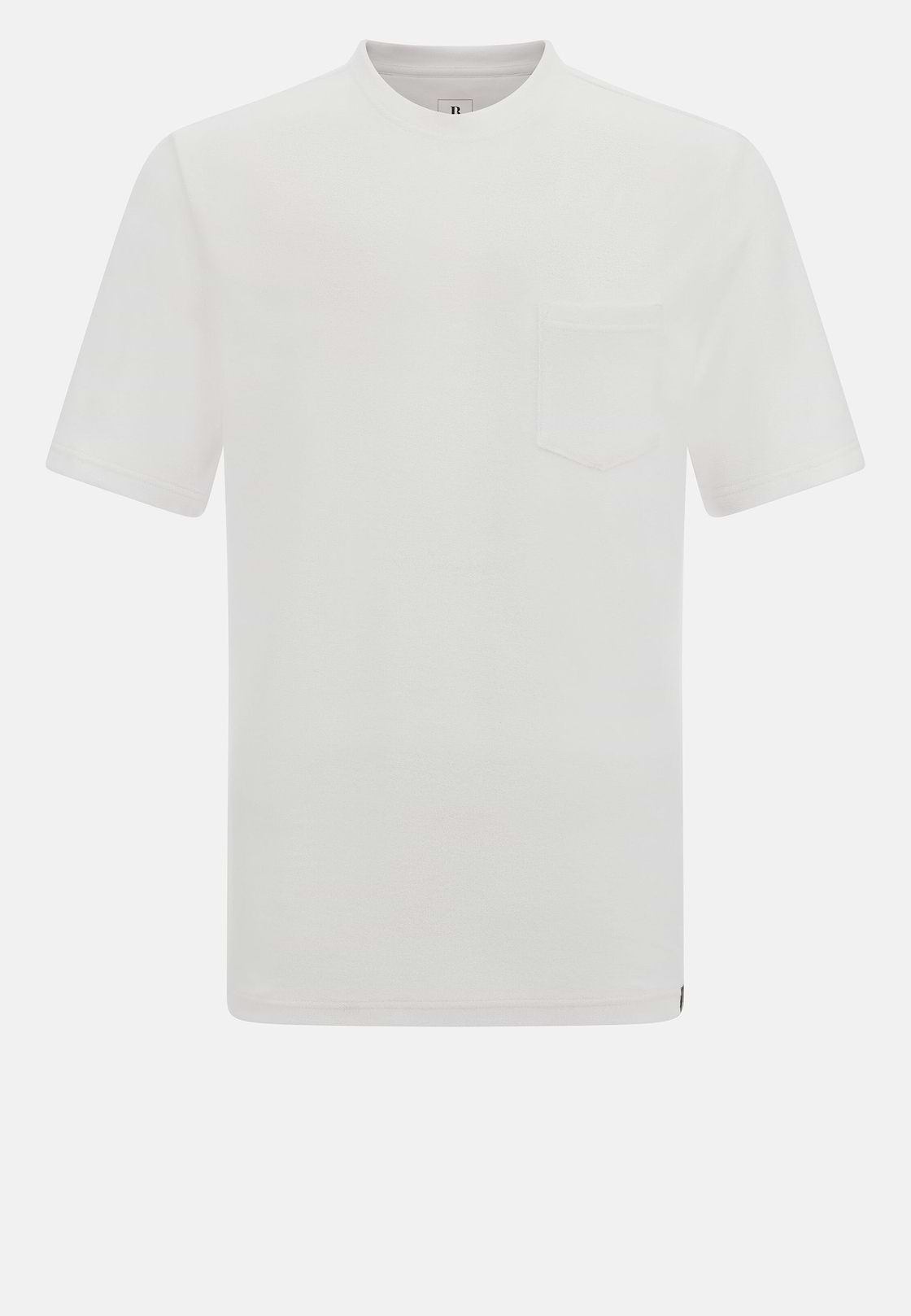 Cotton/Nylon T-Shirt, White, hi-res, 4