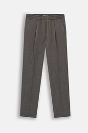 City Trousers in Flannel, Taupe, thumb, 6
