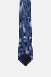 Floral Silk Tie, Blue, hi-res