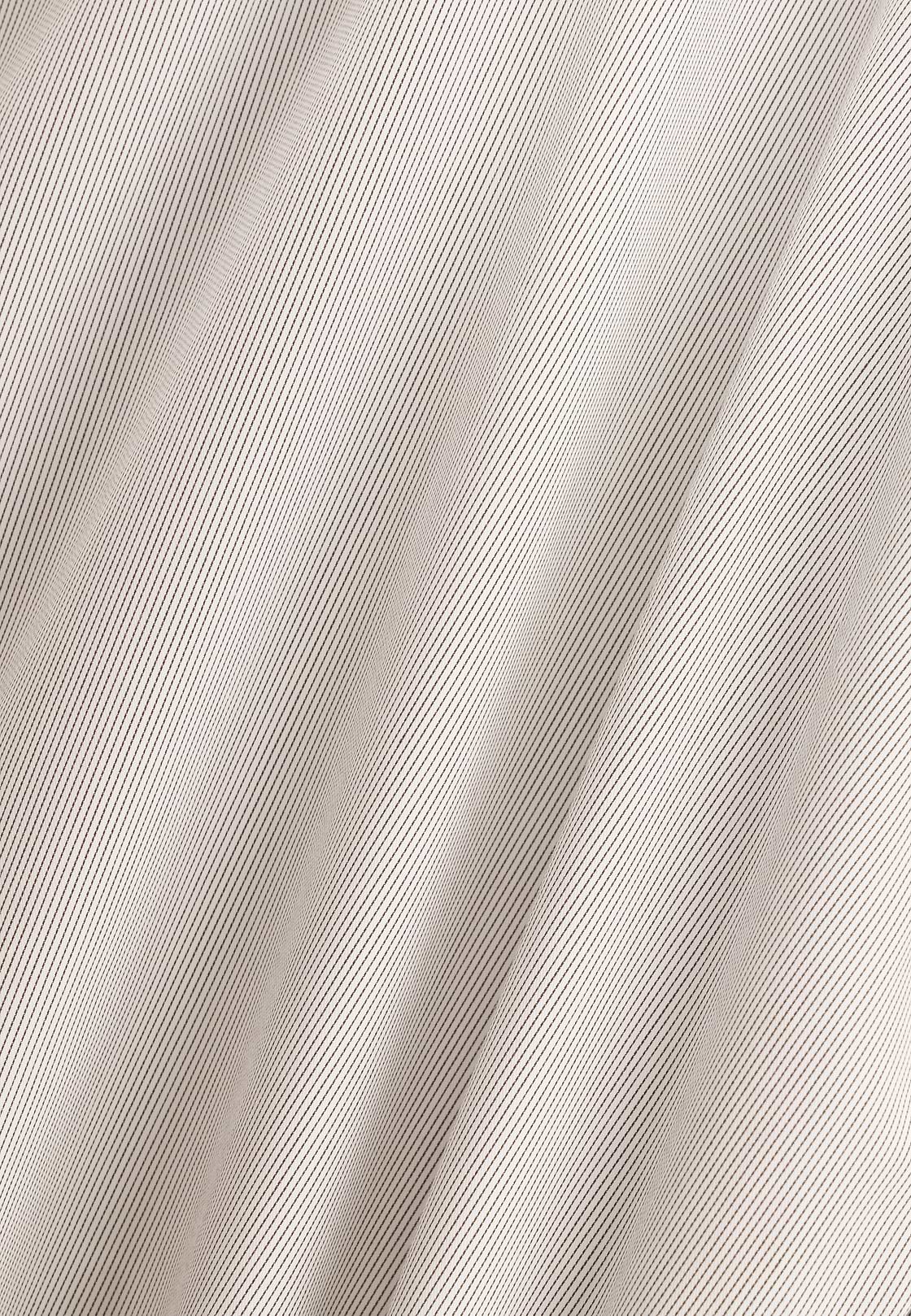 Striped Cotton Shirt Regular Fit, Brown, hi-res, 5