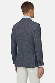 Giacca Resca In Misto Cotone, Navy, thumb, 3