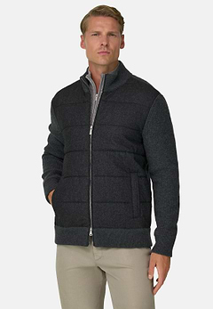 Full-Zip Jumper in Cashmere Blend