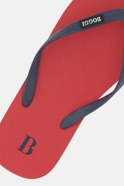 Rubber Flip-Flops, Red, thumb, 3