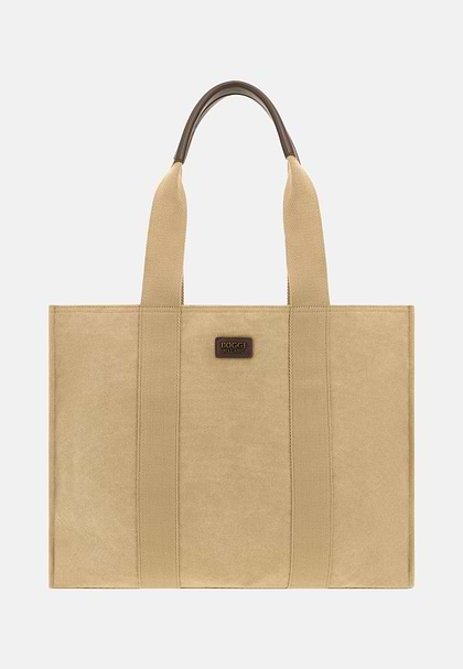 Tote Bag aus Baumwoll-Mix, Beige, hi-res