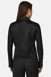 Hemd Aus Satin Regular Fit, Schwarz, thumb, 3