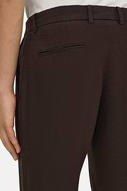 Linen Trousers, Brown, thumb, 4