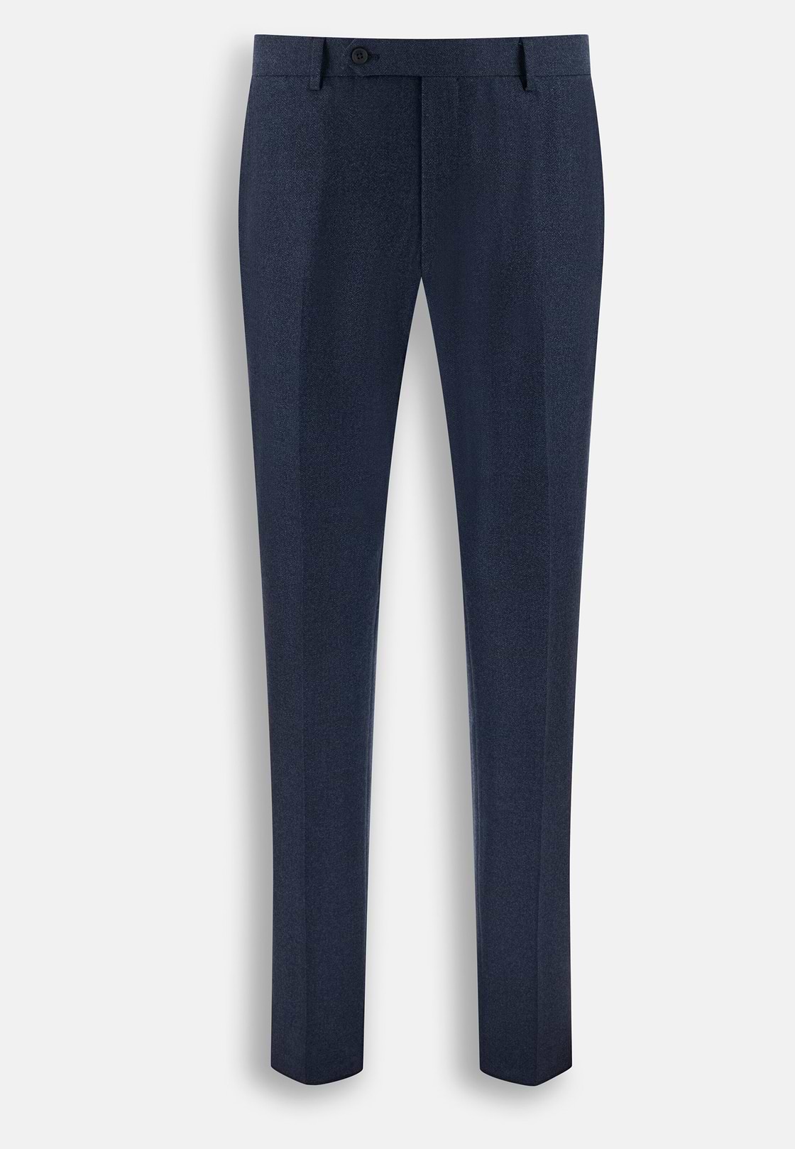 Suit Herringbone in Wool Flannel, Blue, hi-res, 8