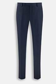 Suit Herringbone in Wool Flannel, Blue, thumb, 8