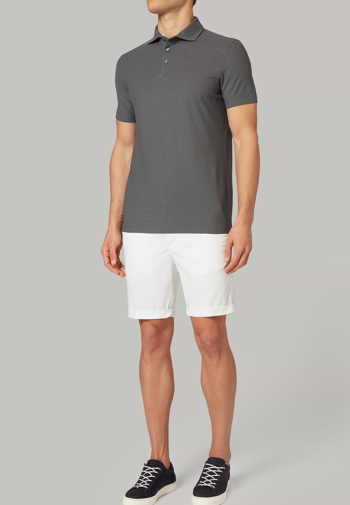 POLO IN JERSEY DI COTONE CREPE REGULAR FIT, , hi-res, 2