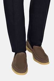 Mocassins Aria En Daim, Marron foncé, thumb, 2