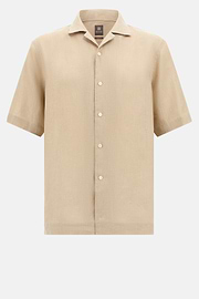 Regular Fit Linen Shirt, Beige, hi-res