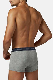 Stretch Cotton Jersey Boxer Shorts, Grey, hi-res