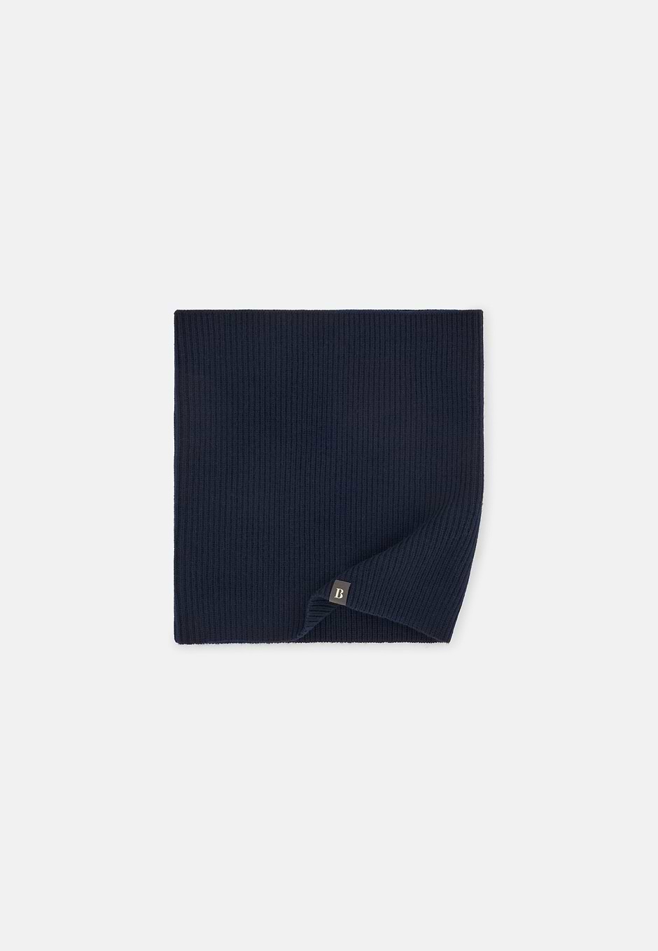 Merino Wool Neck Warmer, Navy blue, hi-res