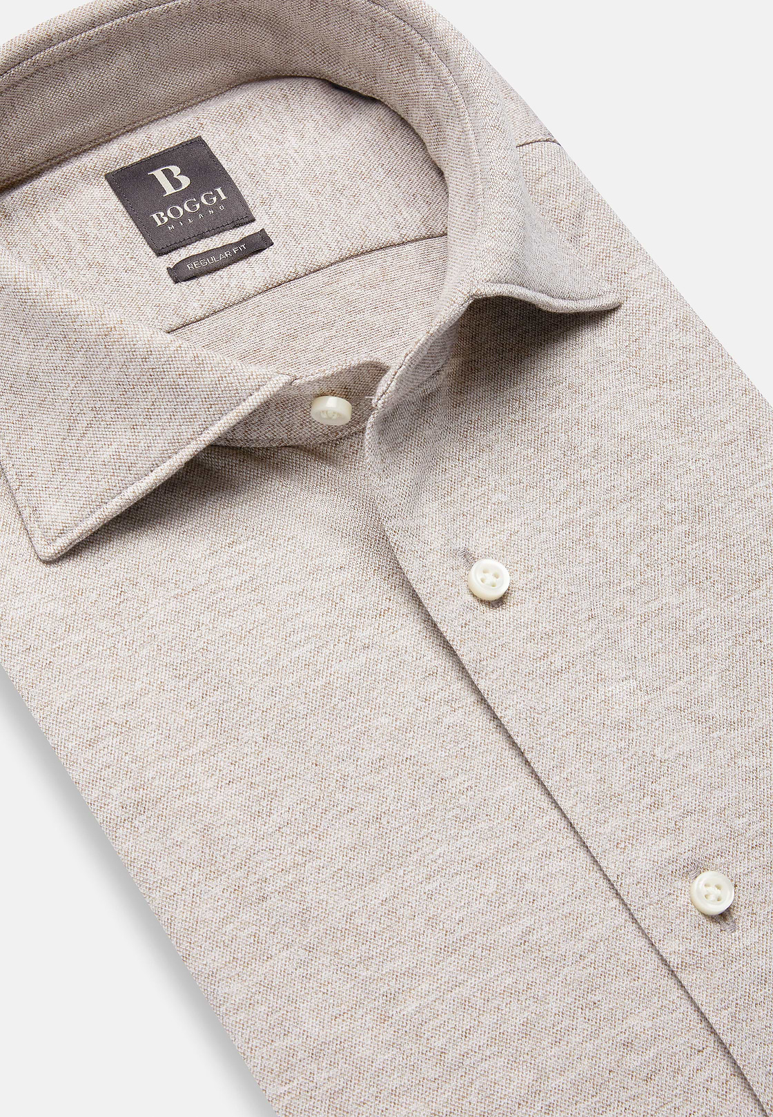 Regular Fit Cotton Jersey Polo Shirt, Beige, hi-res