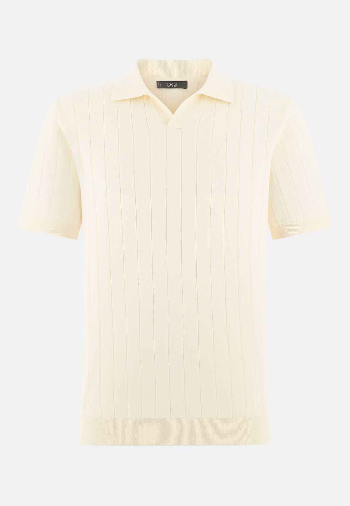 Polo Di Maglia In Cotone Seta, Crema, hi-res, 5