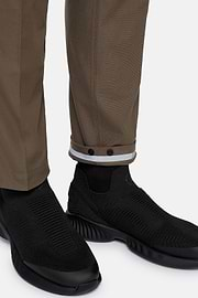 Ergonomic Trousers In Warp-knitted Nylon B Tech, Taupe, hi-res