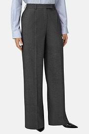 Broek van Wol met Eén Plooi, Grey, thumb, 1